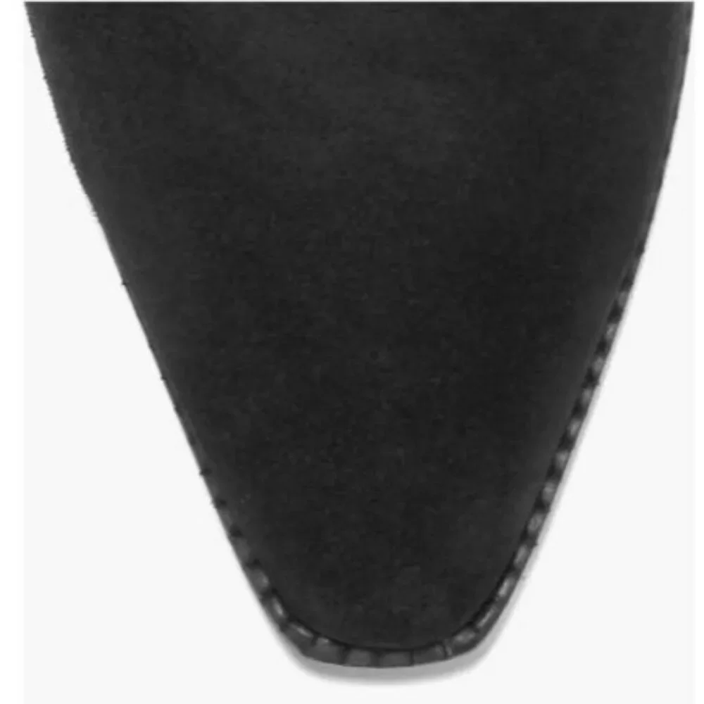 Cole Haan Womens Black Suede Side Zip Up Norella Buckle Ankle Bootie Sz 9 B New